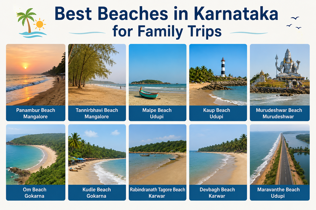 Best Beaches In Karnataka For Family Trips - Blog - Sayara Tours And Travels